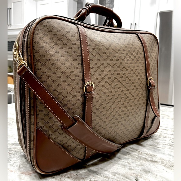 Gucci Authentic Interlocking G Logo Supreme Suitcase/Shoulder Bag - Picture 3 of 16